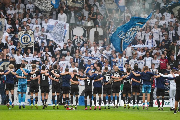 FCK ligner for første gang længe et hold, som kan tromle over de fleste hold i Superligaen. Derfor skal FC Midtjylland passe gevaldigt på med at give dem et forspring. Foto: Claus Fisker/Ritzau Scanpix