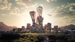 Bjarke Ingels Group (BIG) står bag den arkitektoniske idé til en fremtidsby i en ørken i USA:  Foto: BIG