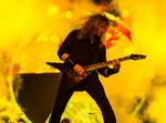 Trods problemer med misbrug og sygdom er David Mustaine og Megadeth altid garanter for formidable koncerter.  Foto: Christophe Gateau/Ritzau Scanpix