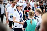 Både kronprinsen og kronprinsessen deltager søndag i Royal Run sammen med næsten 79.000 andre løbere. Billedet er fra 2019, hvor kronprinsesse Mary tog imod løbere, da de kom i mål i Aalborg.S Foto: Anita Graversen