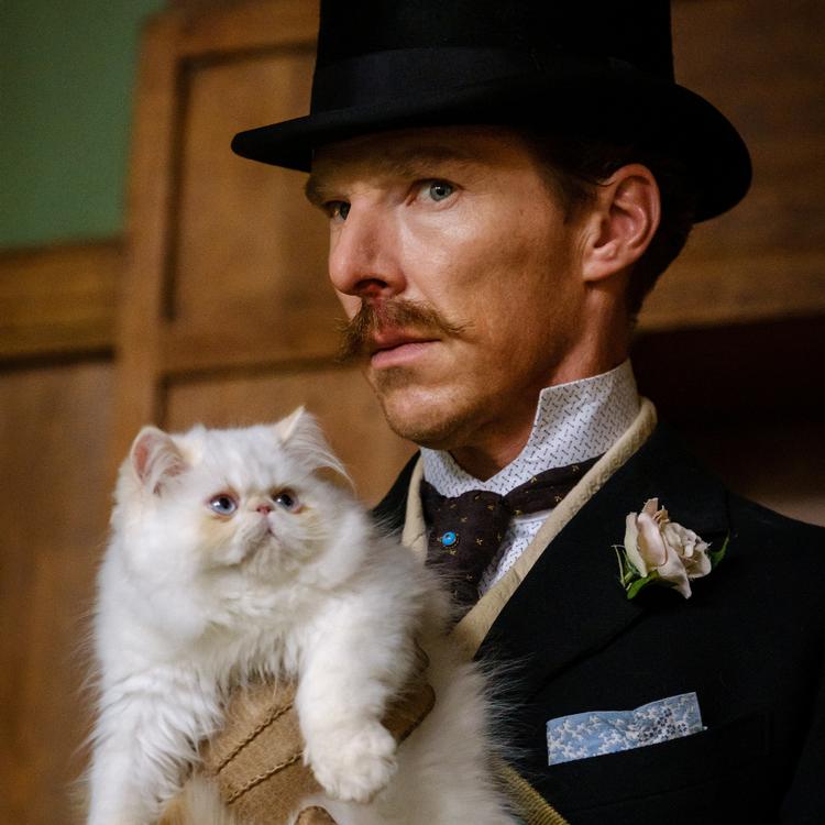 Louis William Wain (1860-1939) blev verdensberømt for sine kattebilleder. Benedict Cumberbatch portrætterer ham i en ny film. Pr-foto: Studiocanal 