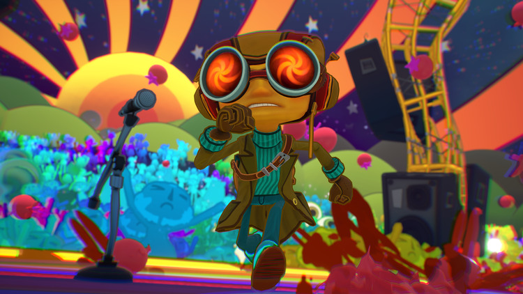 De psykedeliske indersider af folks hjerner er 'Psychonauts 2's absolutte force, og det er en fornøjelse at udforske hver en krøllet centimeter. Foto: Skærmbillede fra spillet