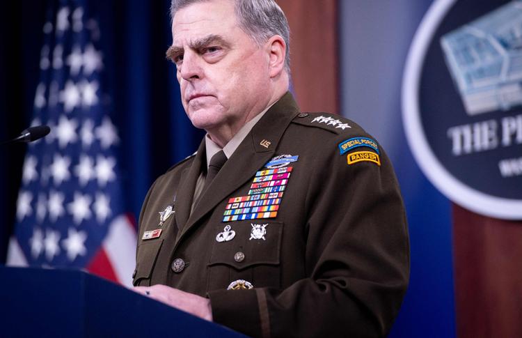 General Mark Milley var præsident Trumps øverste militære rådgiver - såkaldt Chairman of the Joint Chiefs of Staff.  Foto: Saul Loeb/Ritzau Scanpix