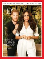 Prins Harry og hans hustru, Meghan, er på forsiden af Time Magazine, der hvert år kårer verdens 100 mest indflydelsesrige personer.   Foto: Pari Dukovic For Time/Ritzau Scanpix