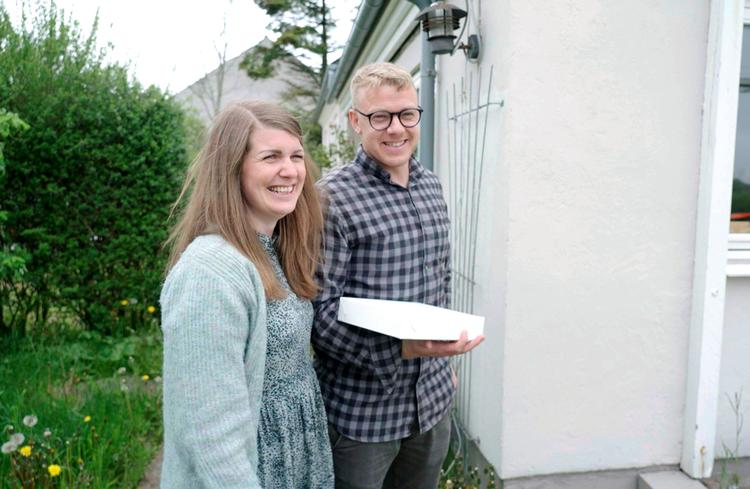 I aftenens afsnit af 'Gift ved første blik' flytter Pernille ind hos Michael. Og det er her, Michael kommer med sin bemærkning om Pernille Vermund, som nu er klippet ud.  Foto: Snowman Productions
