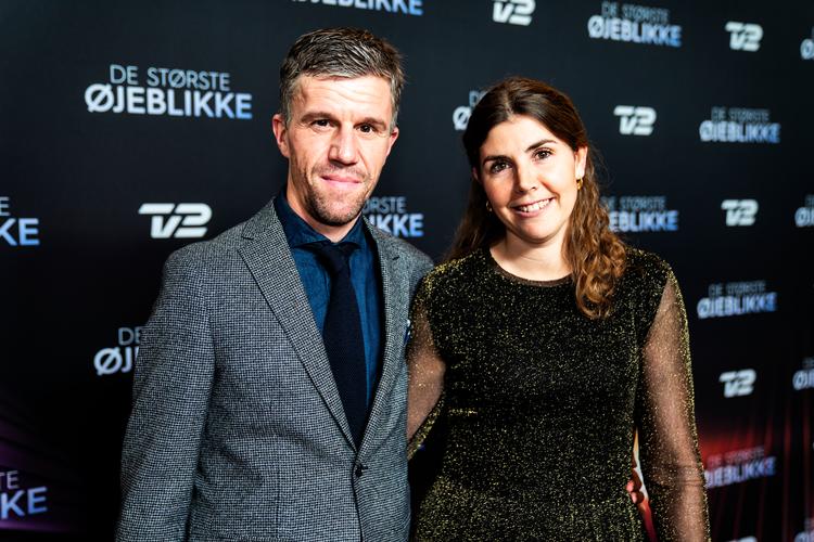 Her ses Chris Anker Sørensen i selskab med Michelle Moestrup ved et TV2-arrangement. Foto: Rasmus Flindt Pedersen