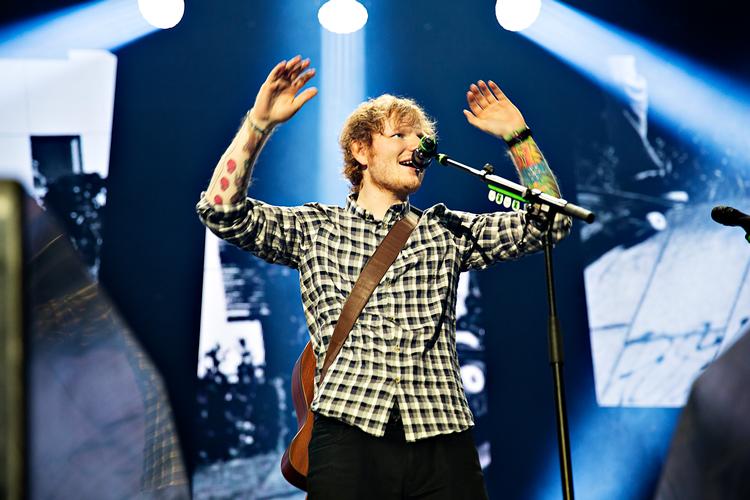 Den britiske popstjerne Ed Sheeran spillede i 2014 i Forum og i 2019 i Odense. Næste sommer vender han tilbage med fire koncerter i streg.  Foto: Bundgaard Carsten