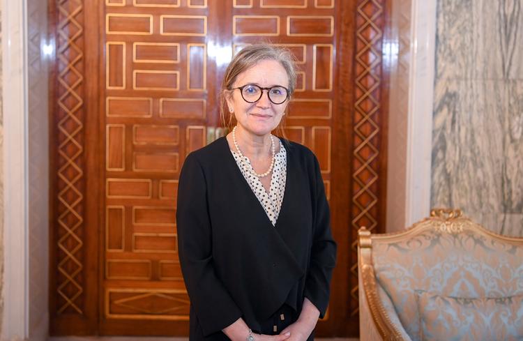 Najla Bouden Romdhane - udnævnt til regerignsleder. Ved endnu ikke, om hun får lov at udforme en regering og sit eget politiske program.
 Foto: Handout/Ritzau Scanpix