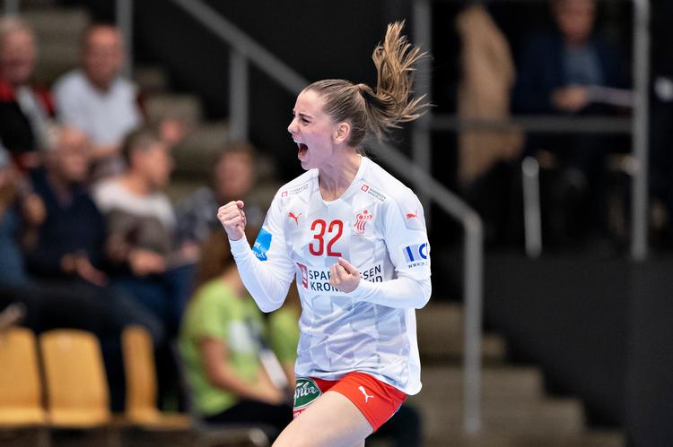 Mie Højlund blev dansk topscorer med 5 mål.  Foto: Henning Bagger/Ritzau Scanpix