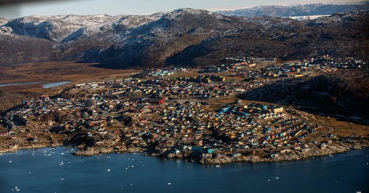 Ligdelene blev fundet her i Ilulissat. Foto: Hannibal Hanschke/Ritzau Scanpix