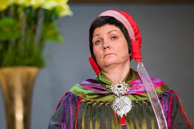 Sametingspræsidenten Aili Keskitalo mener, det er uværdigt, hvis samerne ikke får lov at beholde trommen permanent.  Foto: Larsen, Håkon Mosvold/Ritzau Scanpix