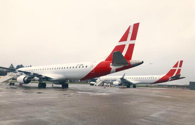 Det er uvist, hvad der skal ske med selskabets tre fly. Foto: Great Dane Airlines