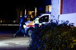 Politiet afspærrede onsdag aften store dele af Kongsberg centrum. Foto: Håkon Mosvold Larsen/Ritzau Scanpix