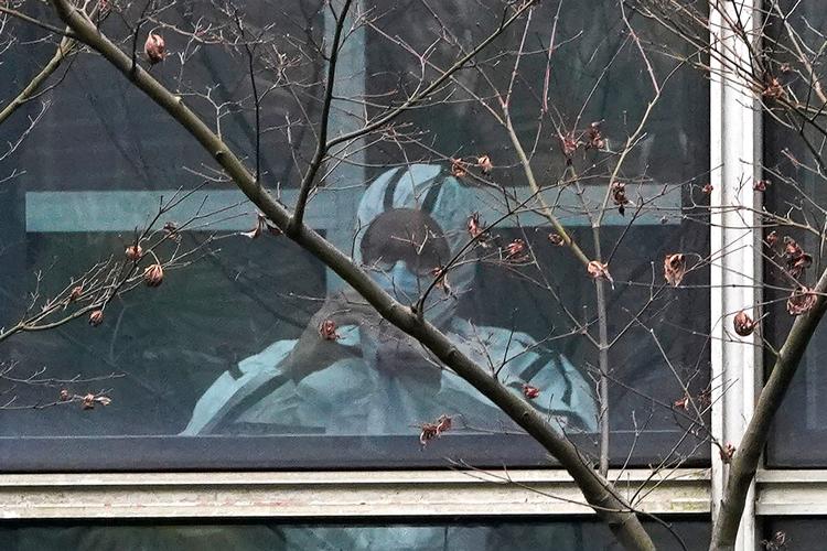 I februar undersøgte et forskerhold udvalgt af WHO også, hvor coronavirussen kunne være opstået. Her besøgte forskerne blandt andet et laboratorium i Wuhan, der var arnestedet for virussen. Foto: Ng Han Guan/Ritzau Scanpix