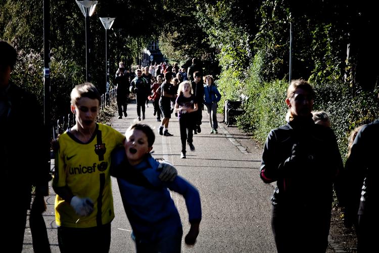 Fredag er det Skolernes Motionsdag, og det bliver en blæsende omgang, spår DMI. Foto: Joachim Adrian