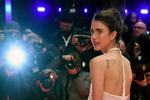 Margaret Qualley ved sidste års Berlinale, der åbnede med 'My Salinger Year', hvor hun spiller Joanna, der arbejder for den berømte forfatter J.D. Salingers litterære agent.  Foto: Britta Pedersen/Ritzau Scanpix