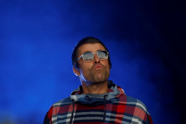 Liam Gallagher på scenen under Glastonbury Festival i 2019. Foto: Henry Nicholls/Ritzau Scanpix