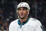 Evander Kane er blevet taget i at snyde med sit coronapas.    Foto: Michael Owen Baker/Ritzau Scanpix