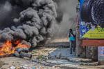 Efter lørdagens kidnapninger er det haitianske folk gået på gaderne for at demonstrere mod den stigende usikkerhed i landet.   Foto: Richard Pierrin/Ritzau Scanpix