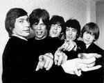 Bill Wyman (nr. 2 fra højre) spillede bas i The Rolling Stones gennem 1960’erne, 1970’erne og 1980’erne.  Foto: Alamy/koko/Ritzau Scanpix