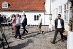 Martin Justesen (th.) fotograferet i forbindelse med Socialdemokratiet sommergruppemøde på Marienborg i 2019. Foto: Peter Hove Olesen