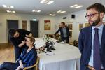 Martin Justesen (th.) fotograferet i 2019, da han var kampagnechef under Socialdemokraternes valgkamp.  Foto: Mads Nissen