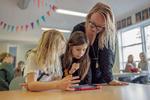 Frederiksberg bruger det laveste beløb per indbygger af alle kommuner, når det gælder folkeskolen. Skolen på Duevej, hvor dette billede stammer fra, havde landets 38.-højeste gennemsnit i 2019. Foto: Miriam Dalsgaard