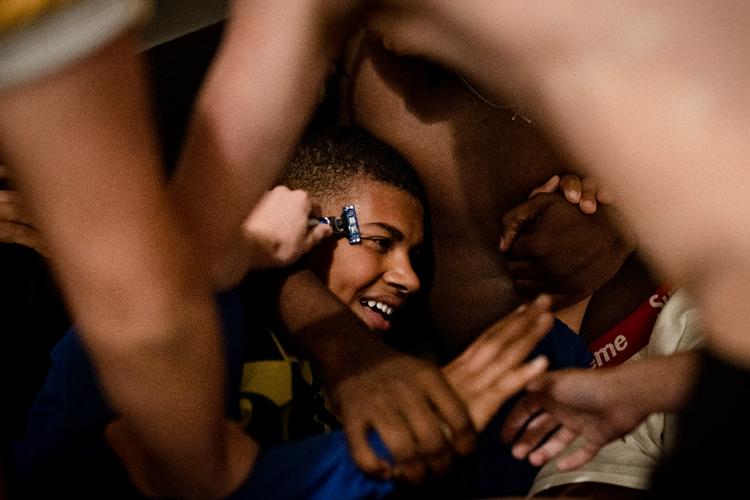 Billedet her er taget på Efterskolen ved Nyborg, da Valdemar Stroe Ren sammen med to skrivende journalister indlogerede sig på skolen i 24 timer og fulgte elevernes hverdag. Foto: Valdemar Ren