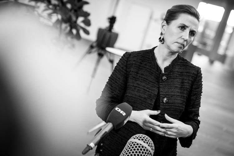 Statsminister Mette Frederiksen talte tidligere på ugen med pressen om sine slettede sms'er - et tema, som er kommet frem under Minkkommissionens arbejde. Foto: Mads Claus Rasmussen/Ritzau Scanpix