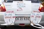 Minkavlerne i den nordjyske by Gjøl brød sig mildt sagt ikke om regeringens beslutning om at aflive alle mink. Det gjorde det ikke bedre, at regeringen ikke havde lovhjemlen på plads. Arkivfoto. Foto: Marius Renner