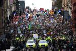 Demonstranter fra Fridays For Future i Glasgow, 5. november 2021. Foto: Daniel Leal-olivas/Ritzau Scanpix