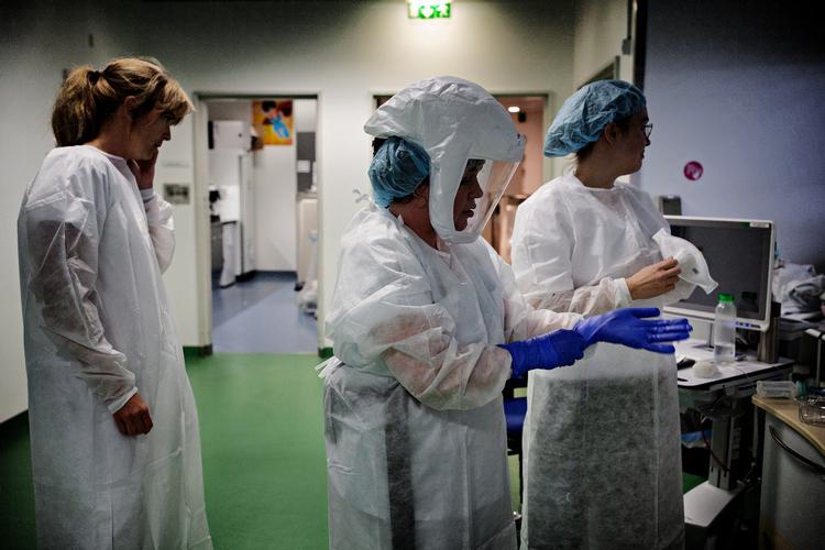 Personale på intensivafdelingen på Hvidovre Hospital.  Foto: Martin Lehmann