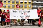 Sygeplejerskerne kan fortsætte med at udtrykke deres utilfredshed, men de kan ikke nedlægge arbejdet lovligt igen før 2024. Arkivfoto Nanna Navntoft