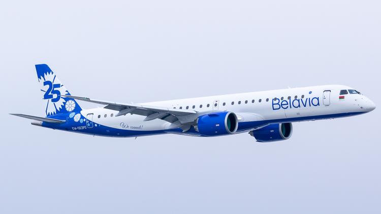Det danske leasingselskab Nordic Aviation Capital har leaset 7 Embraer-fly til det Hviderussiske flyselskab, der i alt råder over 29 fly Foto: Belavia
