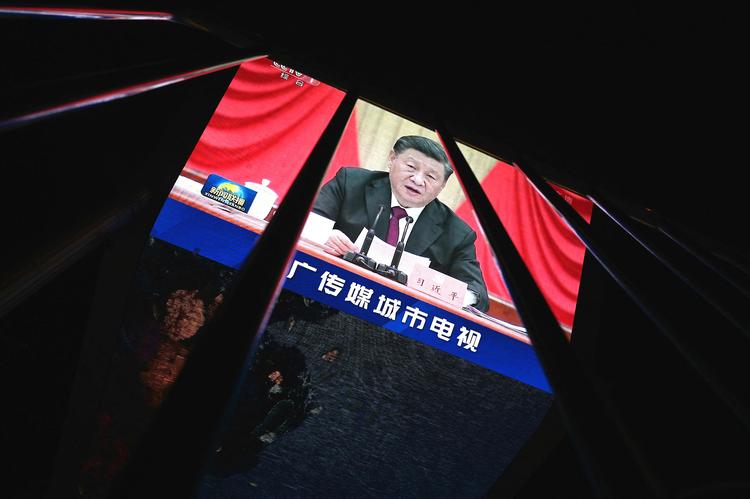 Xi Jinpings regeringsperiode er netop blevet ophøjet til Mao- og Deng Xiaopingstatus på et topmøde i Kina. Dermed er vejen banet for, at han kan fortsætte i en tredje embedsperiode.  Foto: Noel Celis/Ritzau Scanpix