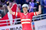 Lasse Norman jubler over en af sine talrige triumfer i det danske landsholdsdress.
 Foto: Sebastian Gollnow/Ritzau Scanpix