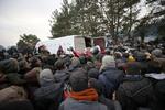Grænsen mellem Hviderusland og Polen er under et stadigt stigende pres på grund af de mange migranter, der strømmer til via flyvninger fra Mellemøsten til Hvideruslands hovedstad, Minsk. Foto: Belta/Ritzau Scanpix
