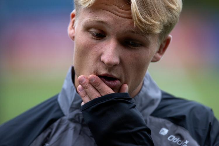 Landsholdshelten Kasper Dolberg har fået konstateret type 1-diabetes.   Foto: Finn Frandsen