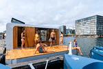 GoBoats nye flydende sauna i Københavns Havn. Foto: Torben Eskerod