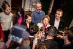 Partilederne efter konstitueringen, der gør socialdemokratenres Sophie Hæstorp til overborgmester. Foto: Mads Claus Rasmussen/Ritzau Scanpix