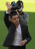 Efter at have forladt FC Barcelona i 2015 som Champions League-vinder er Xavi tilbage i en ny rolle som cheftræner. Foto: Lluis Gene/Ritzau Scanpix