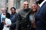 83-årige Muhammad A. Aziz, tidligere kendt som Norman 3X Butler, var den eneste af de to mænd, der overværede frifindelsen. Den anden, Khalil Islam, døde i 2009. De to blev dømt for mordet på Malcolm X i 1966 og sad hver cirka 20 år i fængsel. Foto: Spencer Platt/Ritzau Scanpix