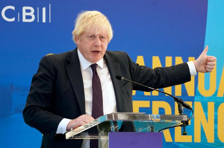 Boris Johnsons tale til brancheorganisationen CBI har vakt opsigt. Foto: Owen Humphreys/Ritzau Scanpix
