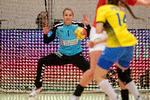  Anfører Sandra Toft viste storspil i det danske mål, da landsholdet i weekenden testede formen mod Ukraine. Foto: Bo Amstrup/Ritzau Scanpix