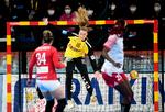 Althea Reinhardt leverede en fremragende præstation i VM-opgøret mod Congo.   Foto: Lars Poulsen