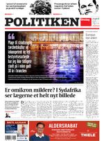 A_forside_On Politiken 08-12-2021 Lands 1udg