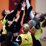 Både på og uden for banen jagter de danske spillere de ekstra procent, der kan være afgørende ved VM. Foto: Lars Poulsen