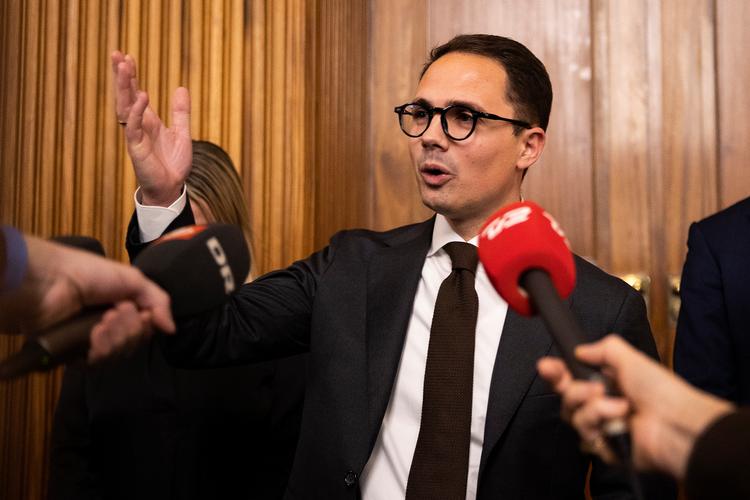 Simon Aggesen på valgnatten, hvor det viste sig, at han ikke længere havde et flertal bag sig. Foto: Finn Frandsen