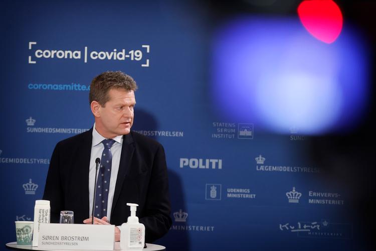 Søren Brostrøm ved dagens pressemøde.  Foto: Jens Dresling