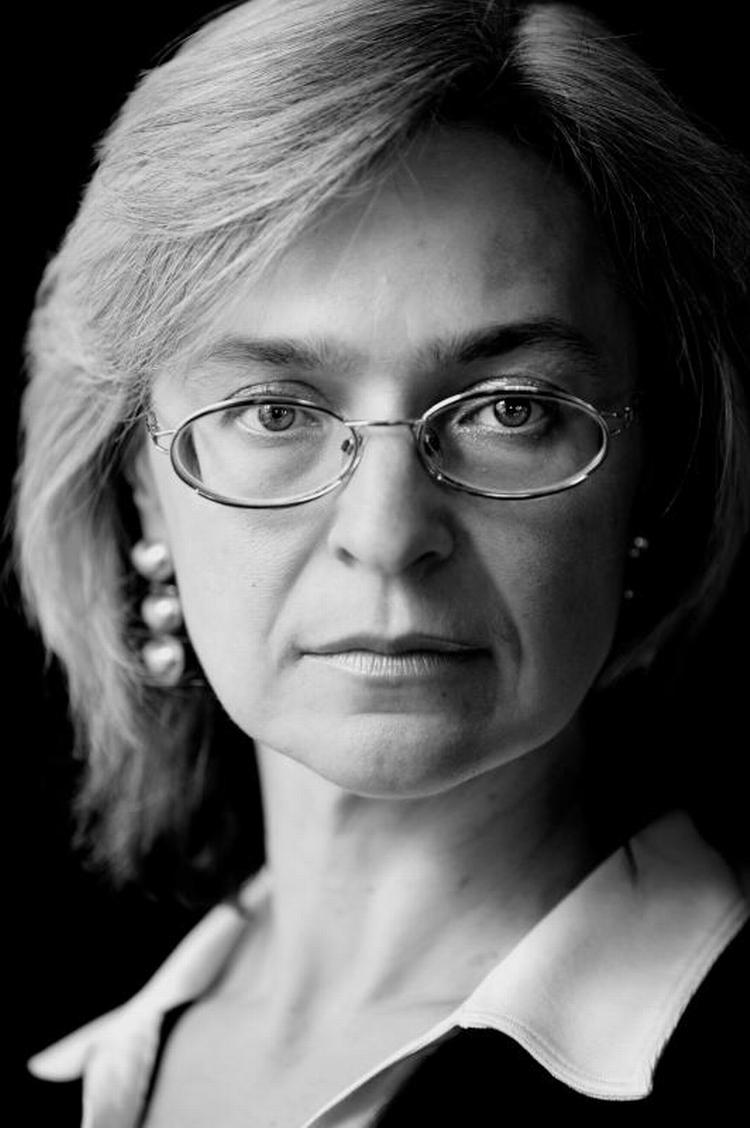 Anna Politkovskaja i København. FotO. Jacob Ehrbahn. Arkivfoto 